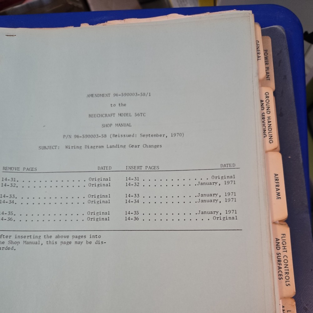 Beechcraft Shop Manual Model 56TC