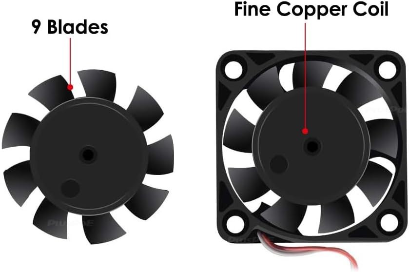 Versatile 2 Pack USB Brushless Fans - 4200 RPM, Ideal for Electronics