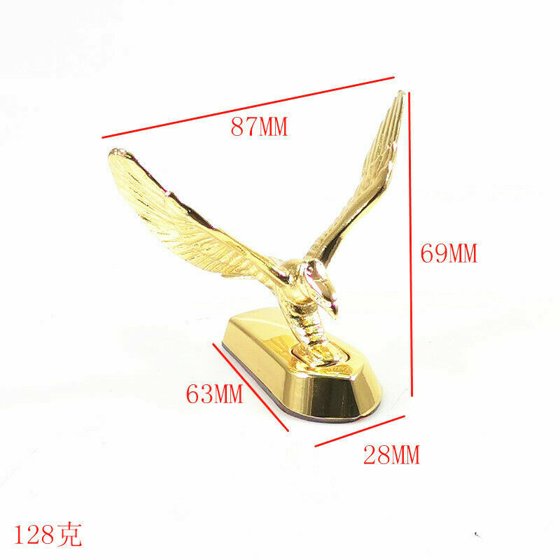 Universal 3D Emblem Flying Eagle Auto Stickers Front Ornament Decals Creative