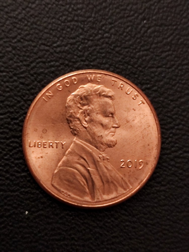 Us 2019 One 1 Cent No Mint Mark