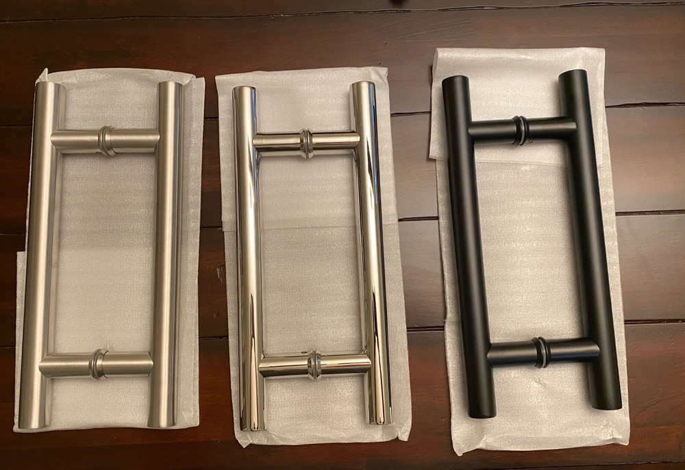 Shower Door Handle - 8" H-Style Ladder Pull (1" diameter)