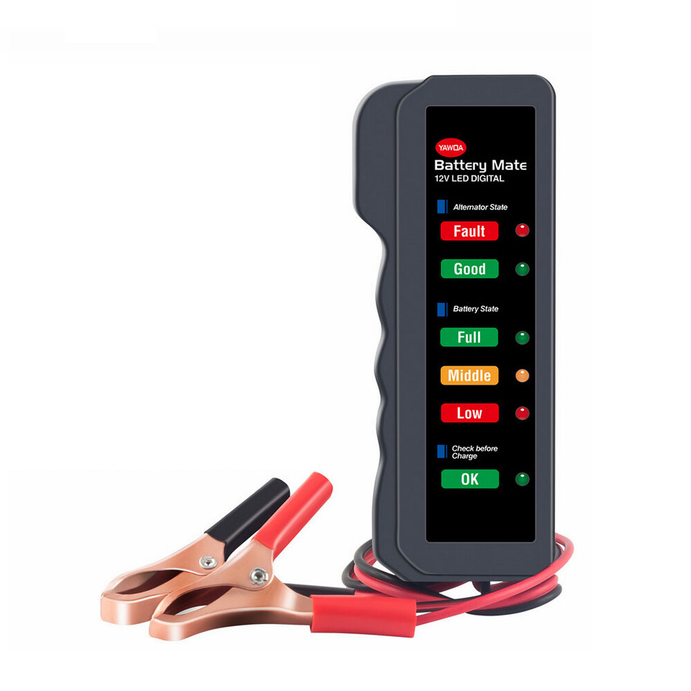Car 12V Digital Analyzer Led Digital Diagnostic Tool Battery Load Tester
