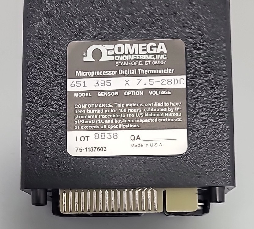 OMEGA ENGINEERING RESISTANCE THERMOMETER - MODEL 651 - 75-1187602