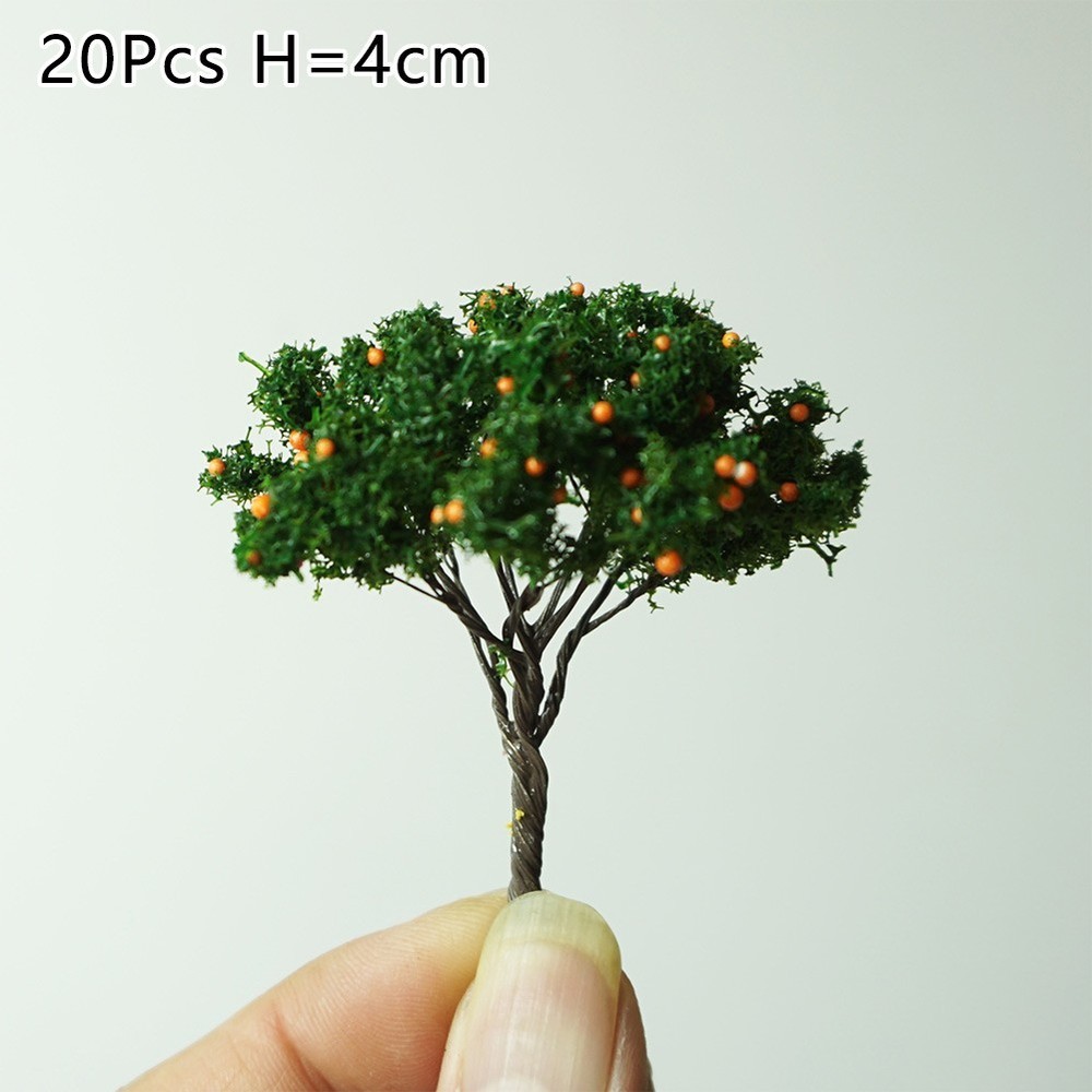 DIY Model Trees O Scale 20 Pcs Architecture Tree Orange Fruit Tree Model Replace