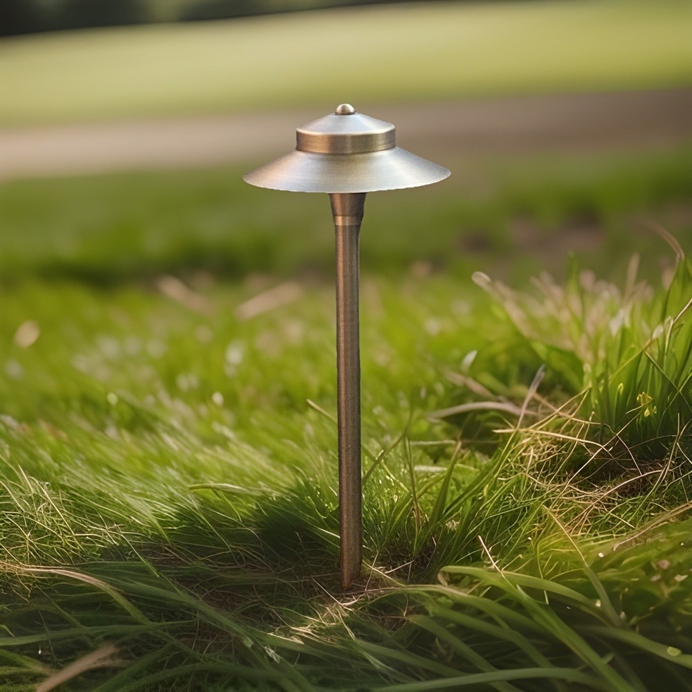 LED Low Voltage Solid Brass Path Light - Architectural Landscape Lighting