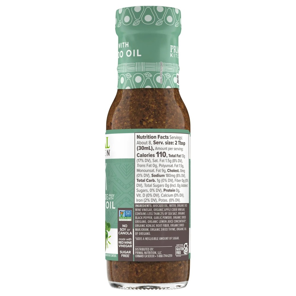 Primal Kitchen Greek Vinaigrette & Marinade 8 oz