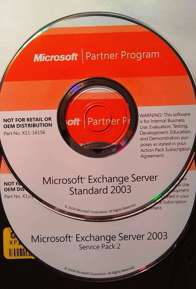 Microsoft Exchange Server 2003 Standard w/SP2 Product Key & 10 CALs