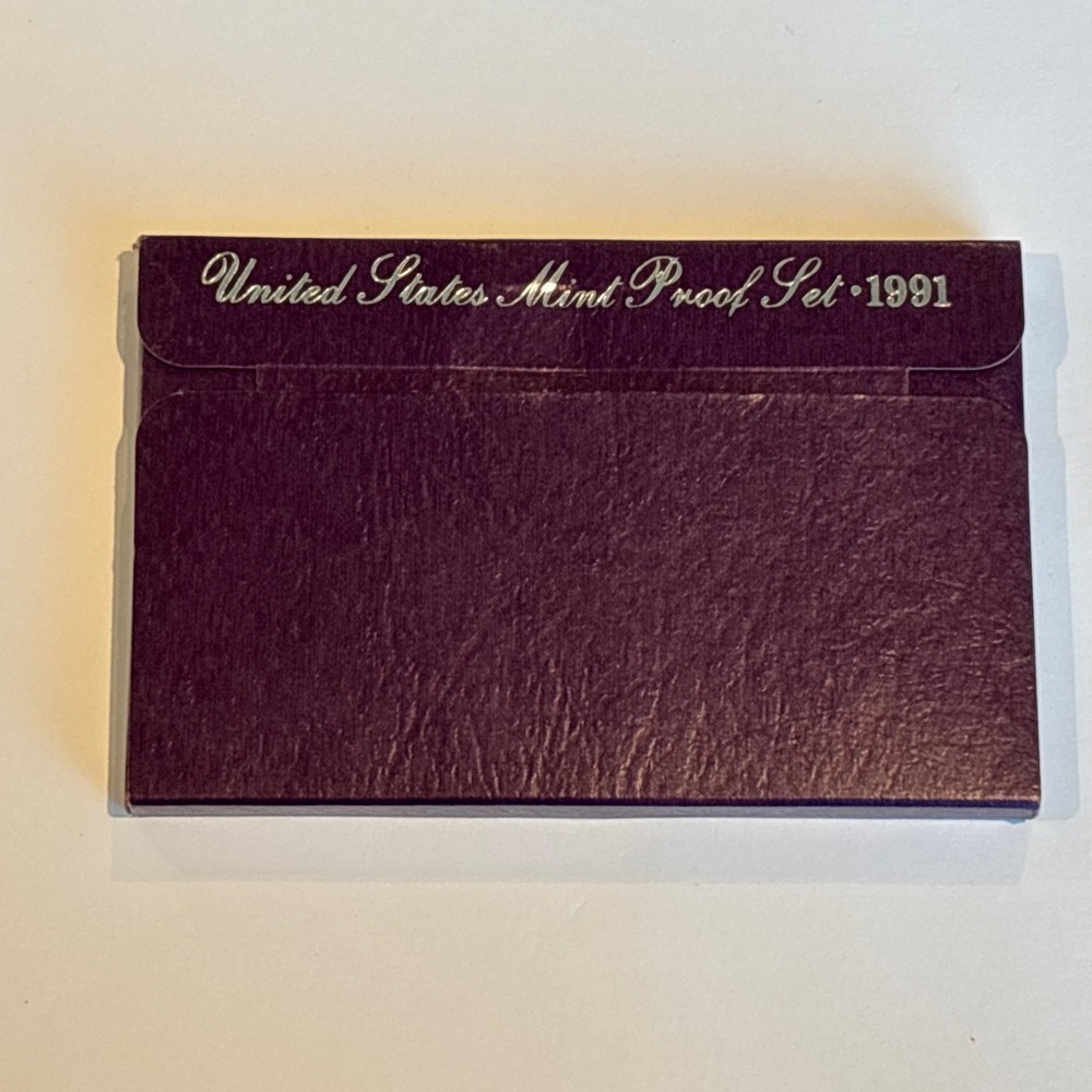 1991 U.S. Mint Proof Set Kennedy Half Dollar Five Different Coins Original Box