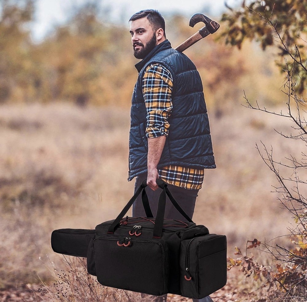 Chainsaw Case, Durable Chainsaw Bag with Removable Spill-proof & Wipe