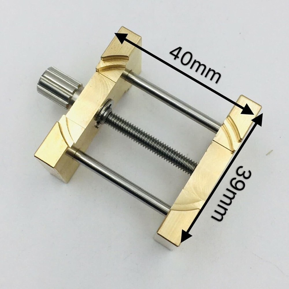 2Pcs Brass Watch Movement Holder Fixed Base Multi Function for Watchmaker Watch