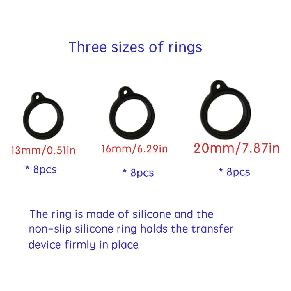 8 Pcs Peritoneal Dialysis Transfer Set Holder with 24 Silicone Rings PD