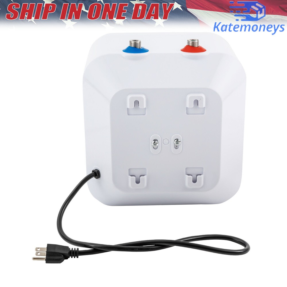 1.5KW Electric Mini-Tank Water Heater for RV Trailer Kitchen Under Sink Counter