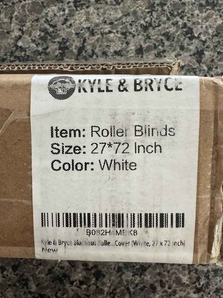 Roler blinds for windows, 27”X 72”, White