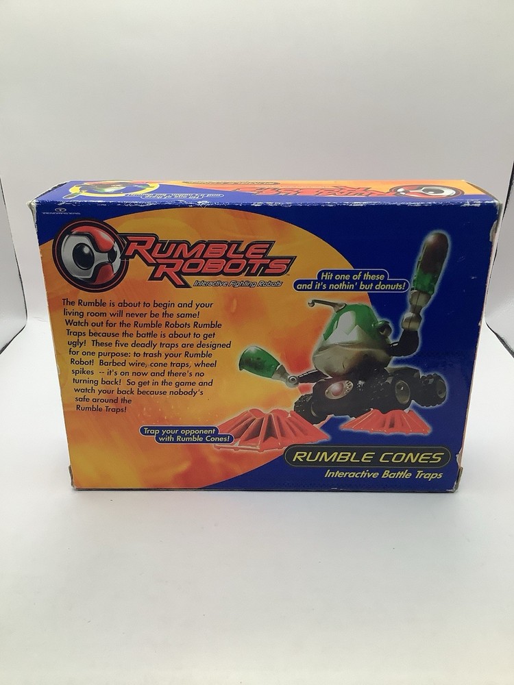 2001 Rumble Robots Rumble Cones MIB
