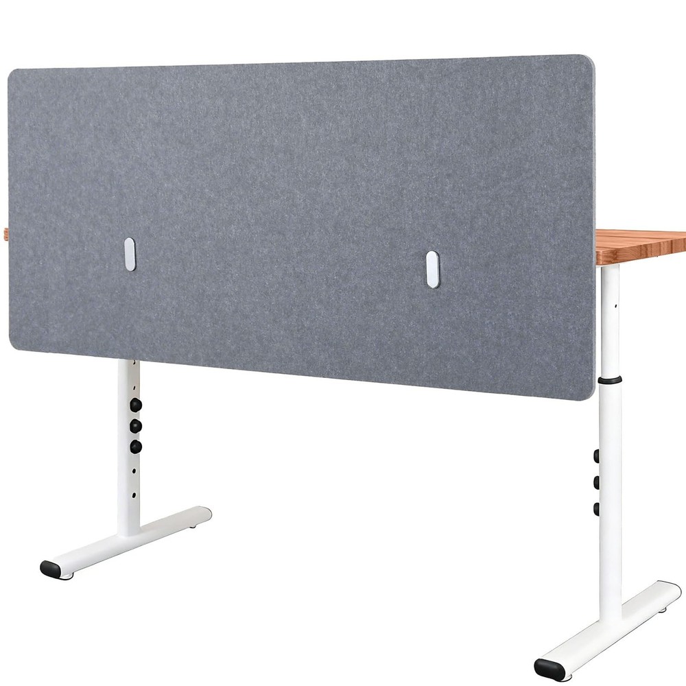 ​​Clamp-On Desk Divider Privacy Panel - 48" x 24" Desktop Partition for Offic...