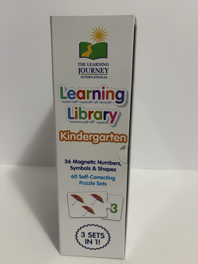 NEW Open Box Kindergarten Learning Library 3 Sets in 1, 4+ Educational