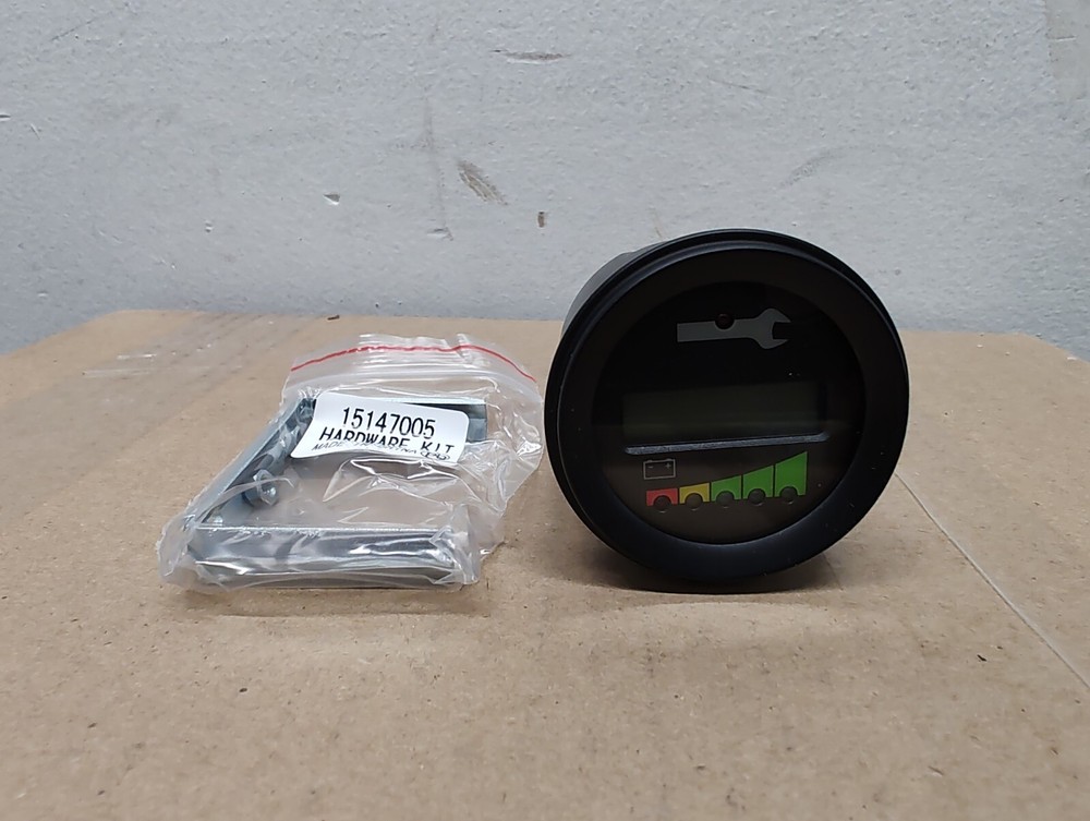 NOS Curtis Instruments Battery Discharge + Hour Meter Gauge with Hardware