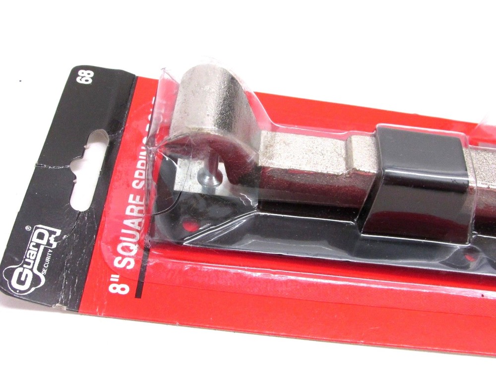NOS! GUARD SECURITY 8" HEAVY DUTY SQUARE SPRING BOLT LATCH LOCK No. 68
