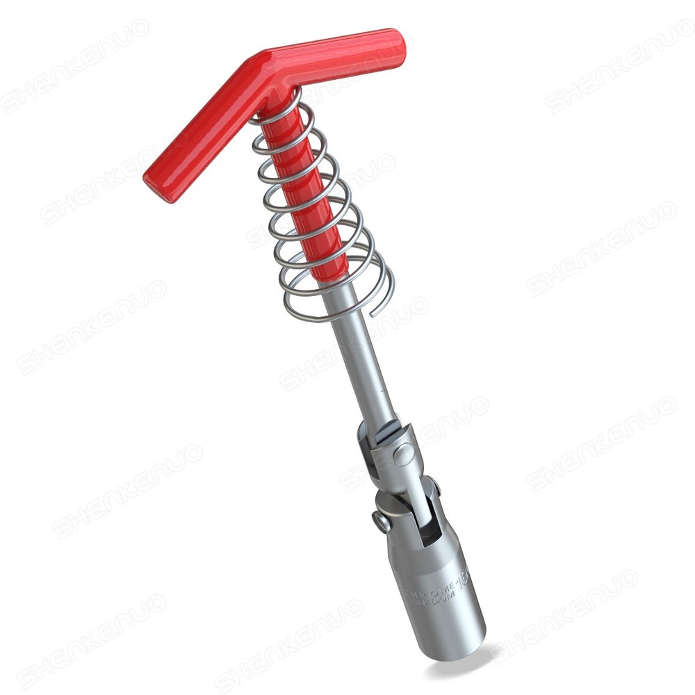 Spark Plug Removal Tool 16mm T-Bar T-Handle Flexible Spanner Socket Wrench Tool