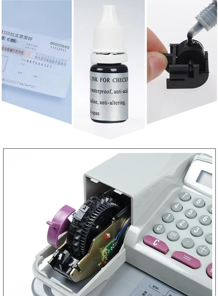 Electronic Check Writer with 12-Digit Display – Secure Printing for All Curre...