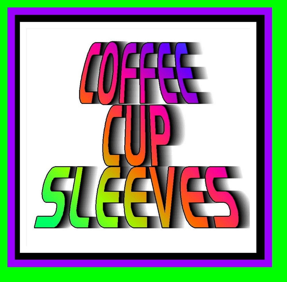 Coffee CUP SLEEVES & LIDS, Plastic or Silicone, With or Without Handle, Reusable