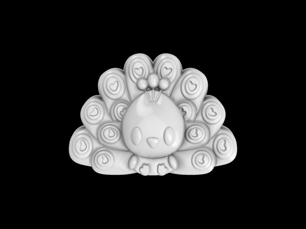 Peacock Mold, Bath Bomb Mold, Chocolate Mold, Craft Mold, Soap Mold