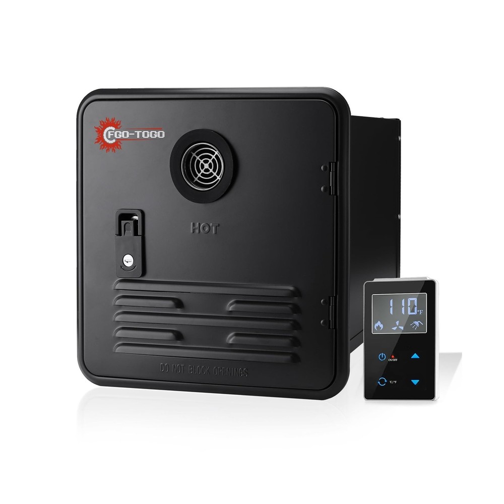 RV Tankless Water Heater, 65000 BTU Propane Water Heater with 15"x15" Door, R...