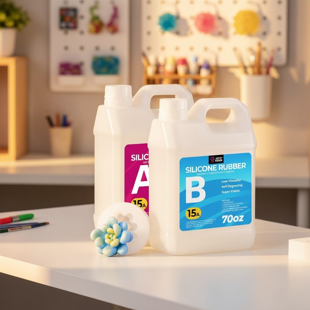 Liquid Silicone Mold Making Kit 140oz Clear Rubber for DIY Projects