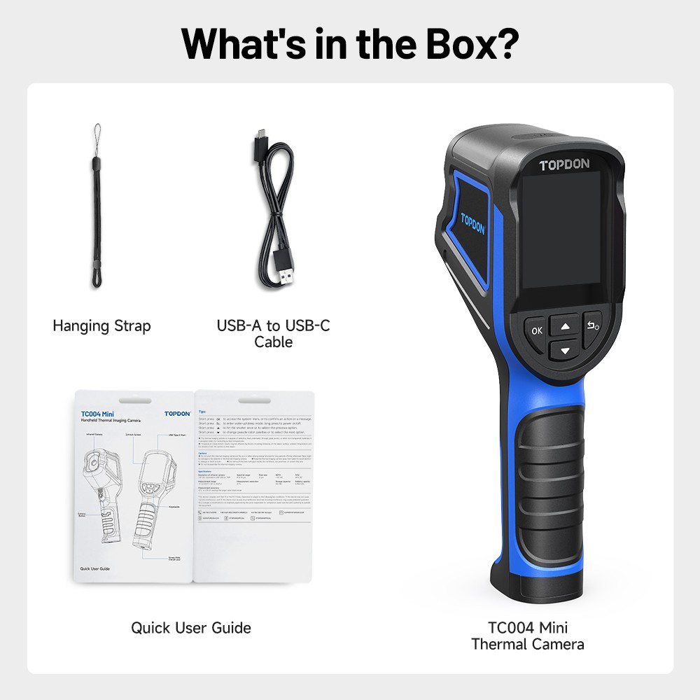 🔥TOPDON TC004 Mini Infrared Thermal Image Camera IR High Resolution