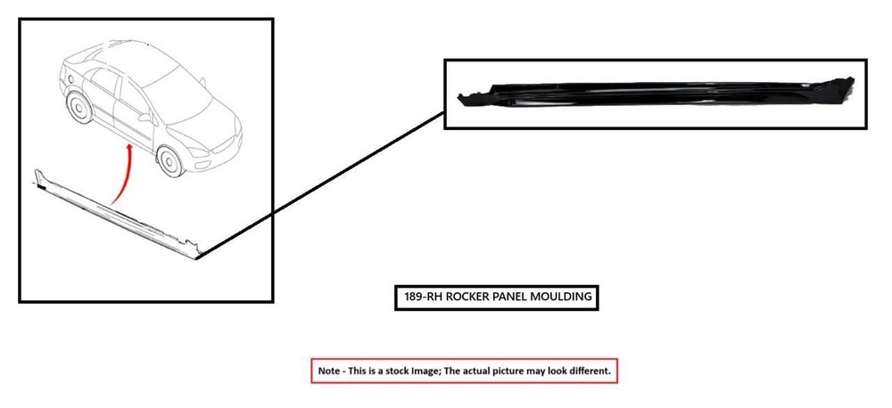 RIGHT GRY ROCKER PANEL MOULDING OEM 2015 FORD C-MAX