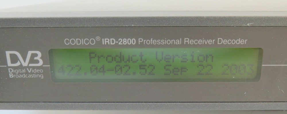 Scopus DV3 Codico IRD-2800 Professional Reciever Decoder