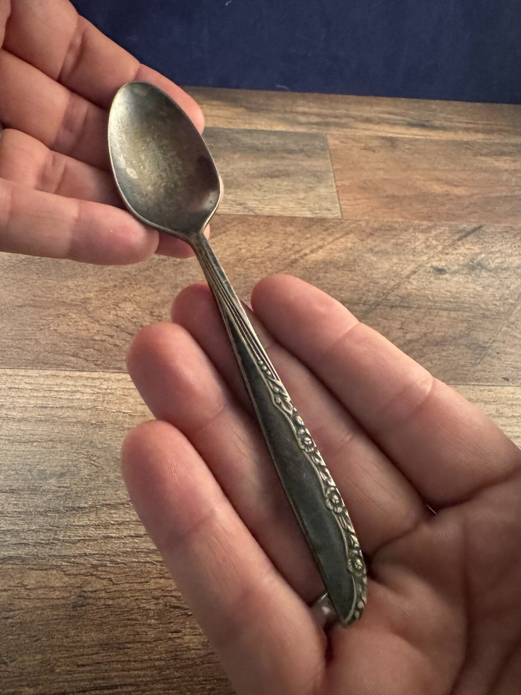 Wm A Rogers Silverplated Teaspoon Brittany Rose Pattern