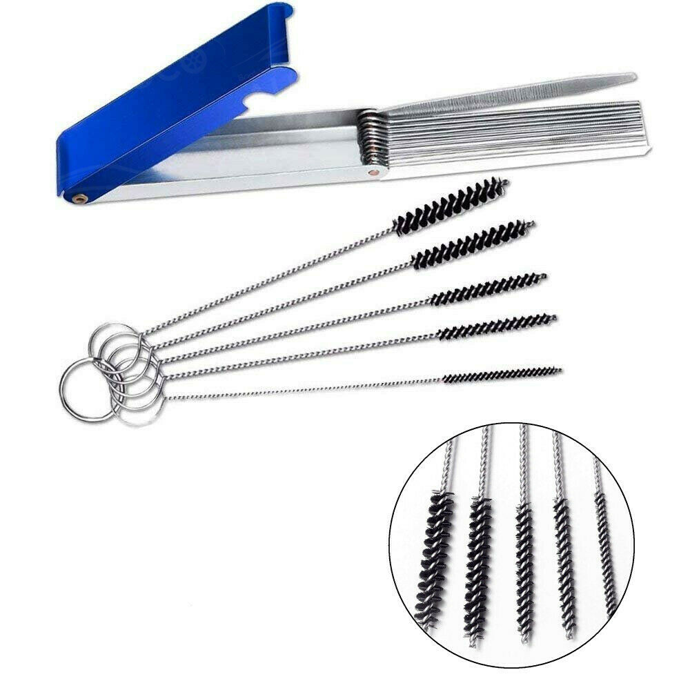 Carburetor Carbon Dirt Jet Remove 10 Cleaning Needles 5 Brushes Tool Kits Tools