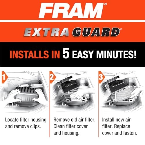 CA4309 Replacement Engine Air Filter for Select Infiniti, Nissan, Extra Guard
