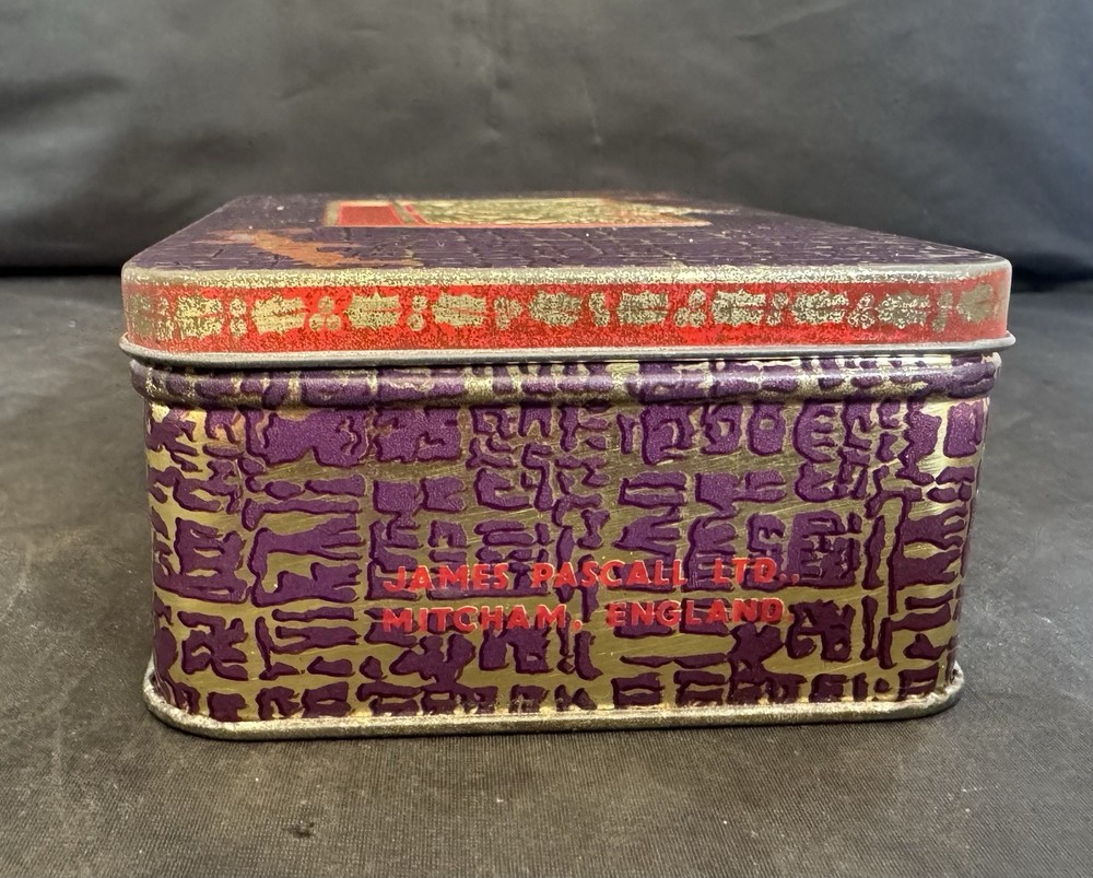 Vintage PASCALL Cookie/ Candy/ Biscuits Tin 6” X 4”