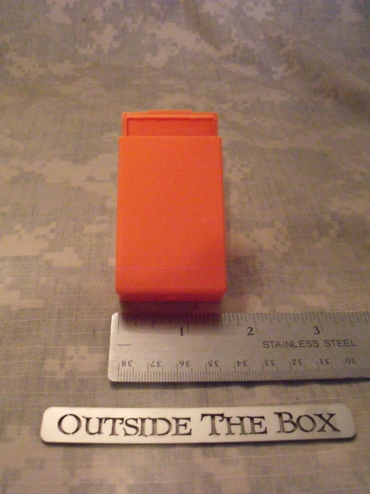 EMPTY BOX - Spark-Lite Military Survival Fire Starter BOX ONLY, HUNTER ORANGE