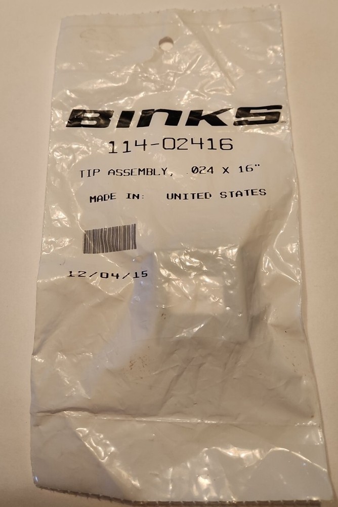 Binks 114-02416 Tip Assembly, .024 x 16"