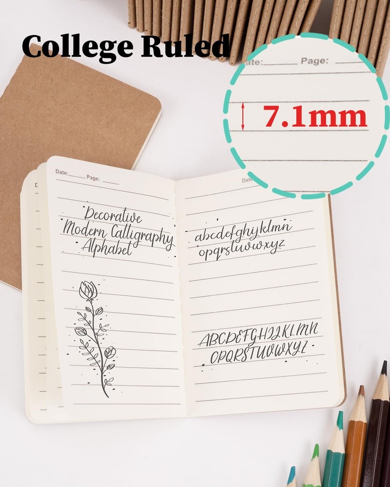 Dynta Small Notebook Bulk 45 Pack Pocket Notebooks, 2.5in x 4in Mini...