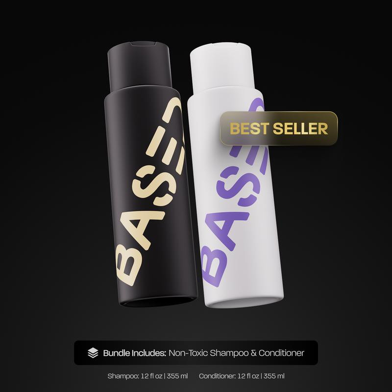 BASED Shower Duo | Shampoo + Conditioner | Deep Clean, Hydrates, Soothes Scalp,