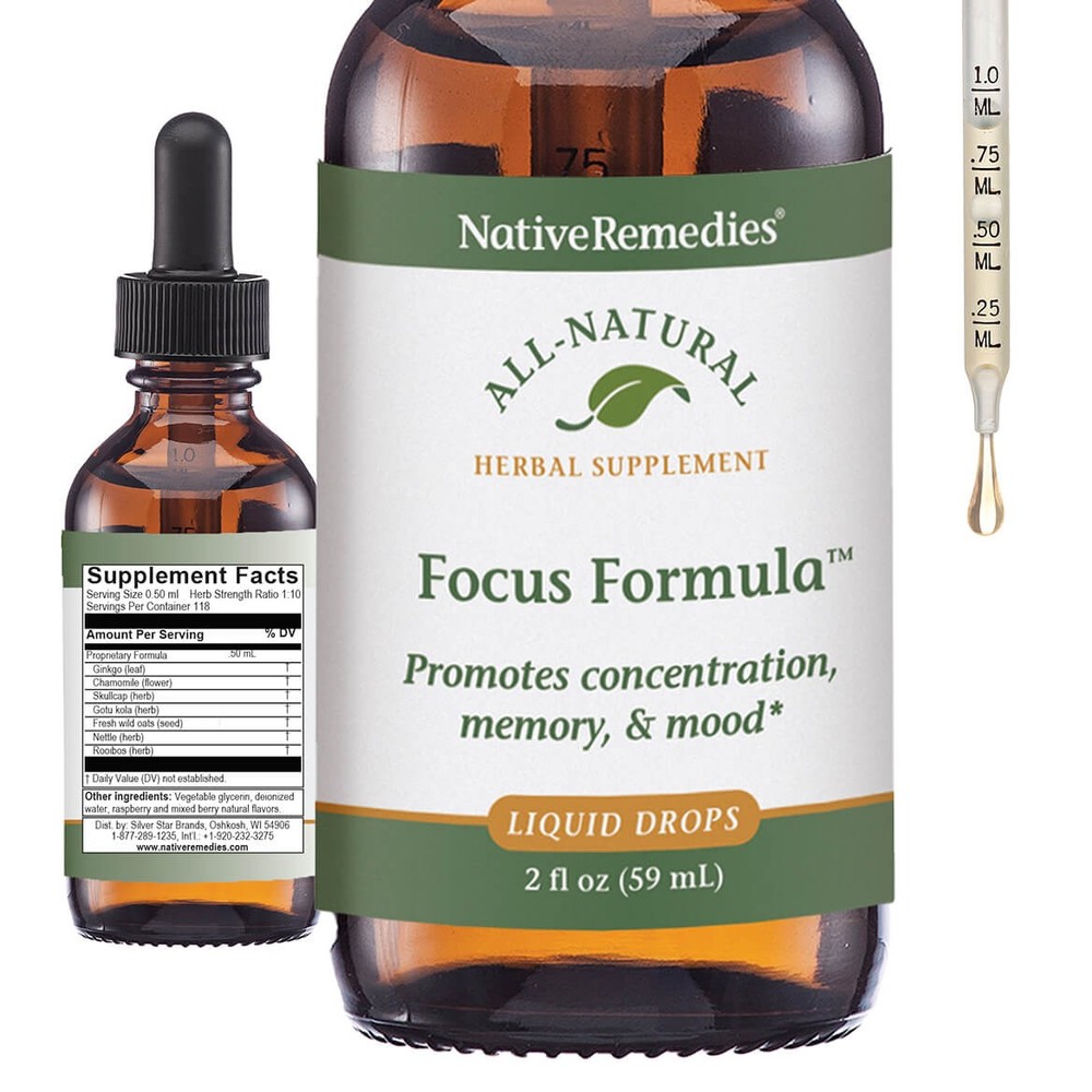 Native Remedies Focus Formula for Concentration & Mental Focus