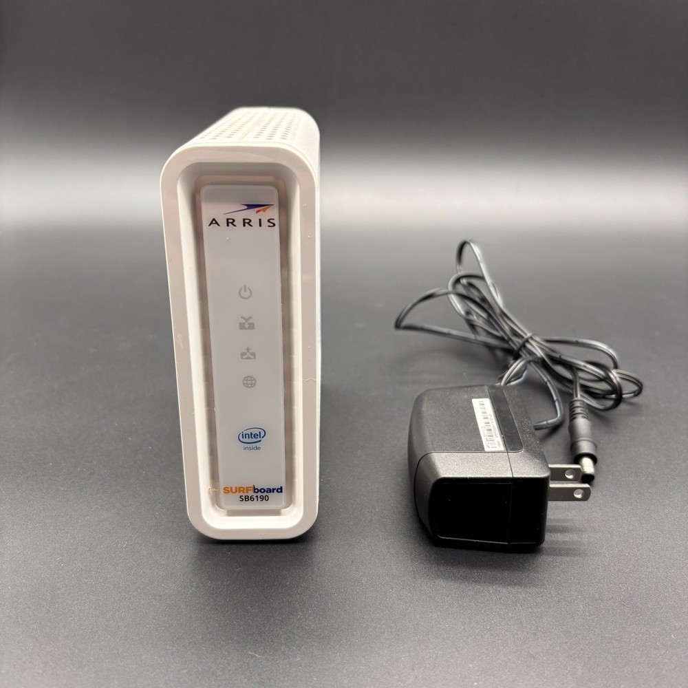 ARRIS Surfboard SB6190 DOCSIS 3.0 Cable Modem, White