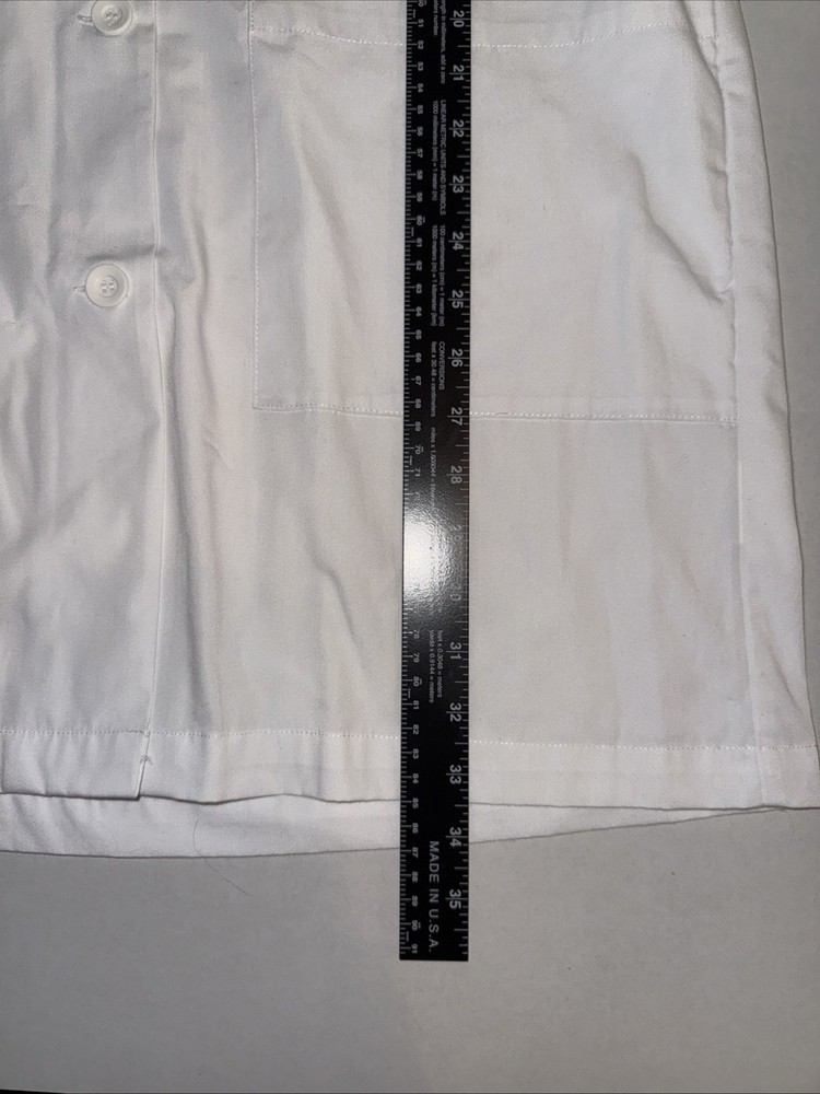 WHITE button-down Lab Coat ALLHEART Labs See Pics For Measurements