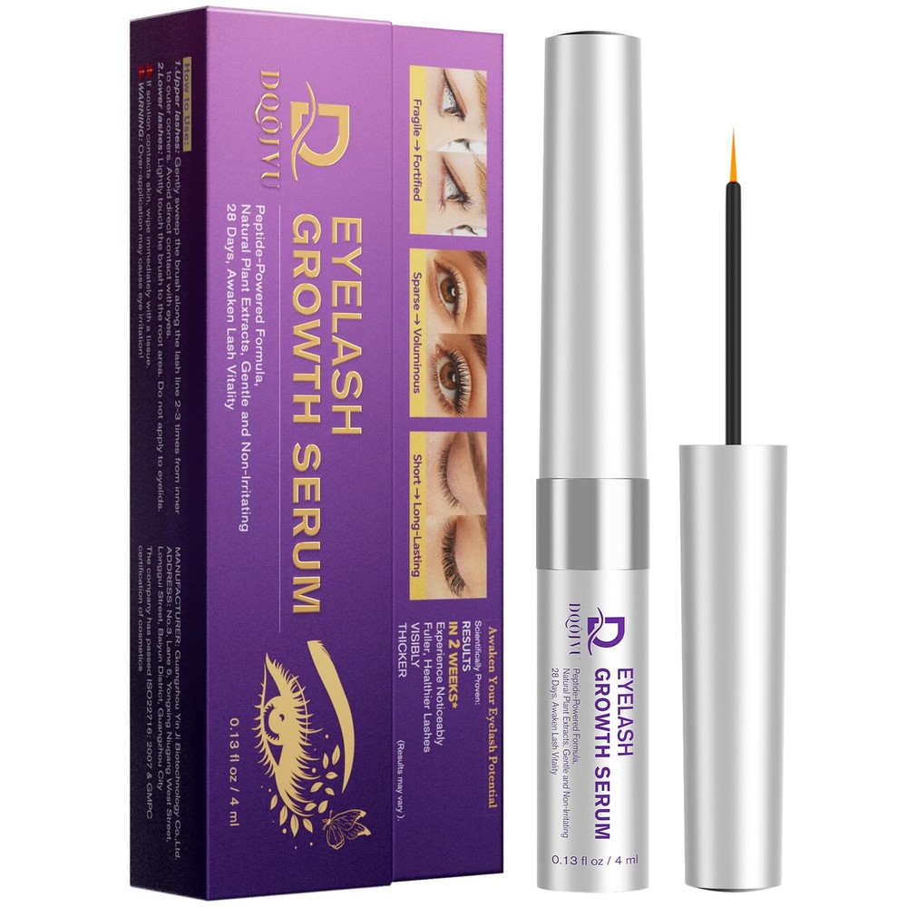 DQOJVU Eyelash Growth Serum for Longer Thicker Lashes