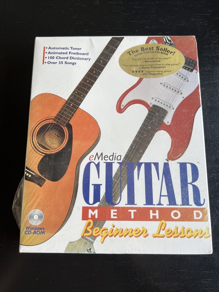 eMedia Guitar Method (1996-1999) Beginner Lessons NIB