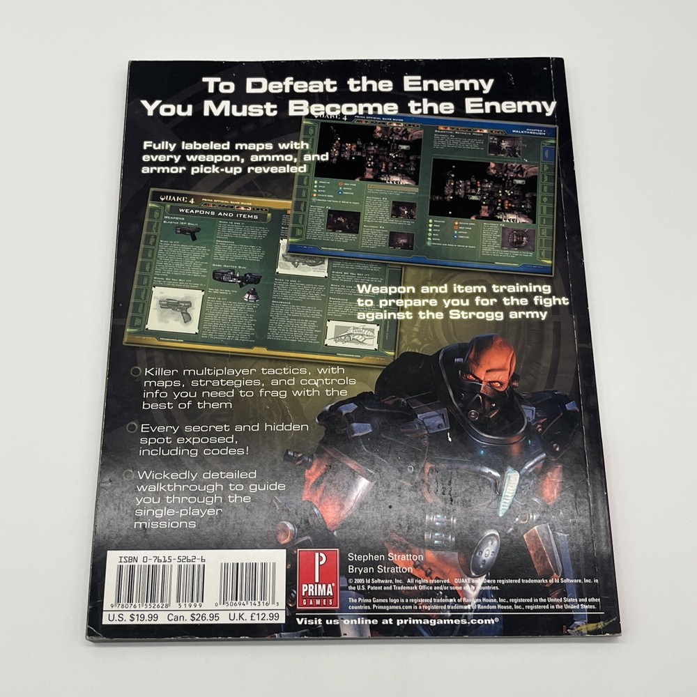 Strategy Guide Rage, Quake 4 & Splinter Cell Guides Only!