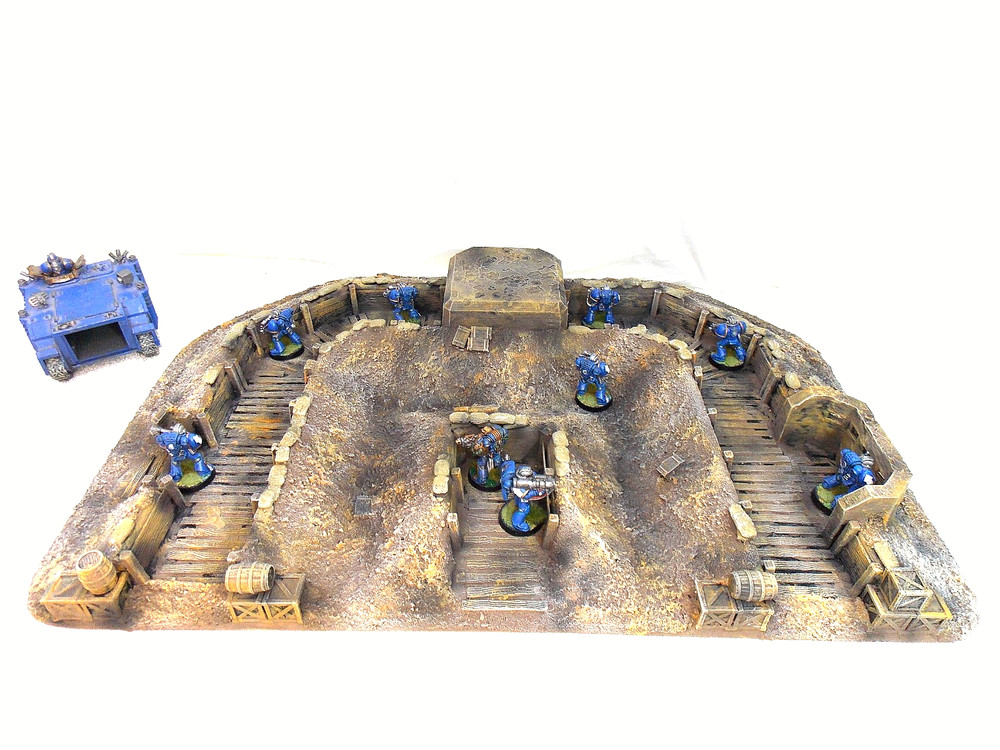 WARGAMING TERRAIN PAINTED ADVANCE ORDERS TRENCH SYSTEM