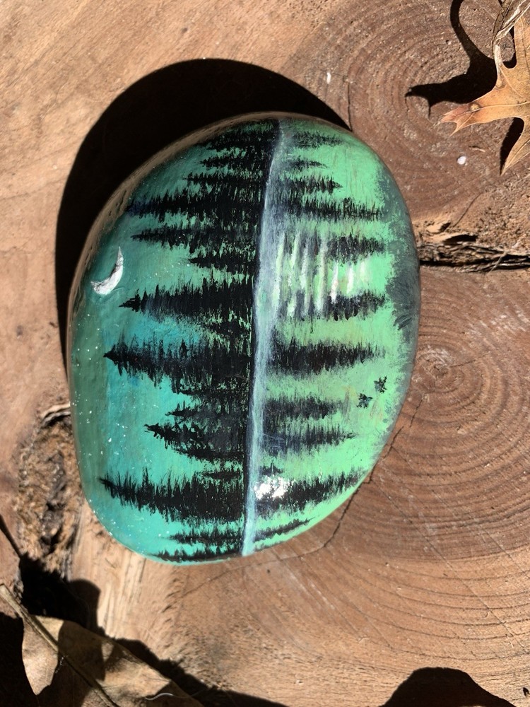 Hand Painted Seasons Rock