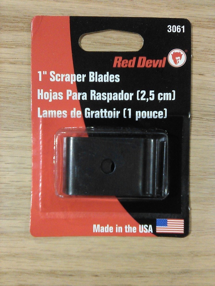 Red Devil 3061 1" Scraper Blades 2PCS Per Pack
