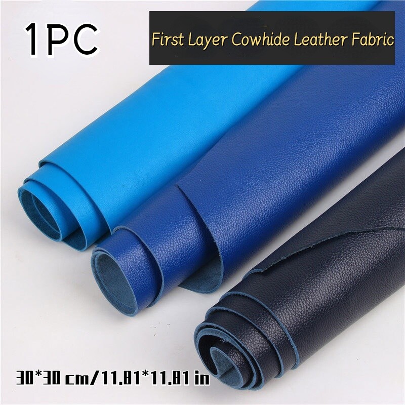 First Layer Cowhide Leather Fabric Lychee Pattern Sofa Bag Cushion Material
