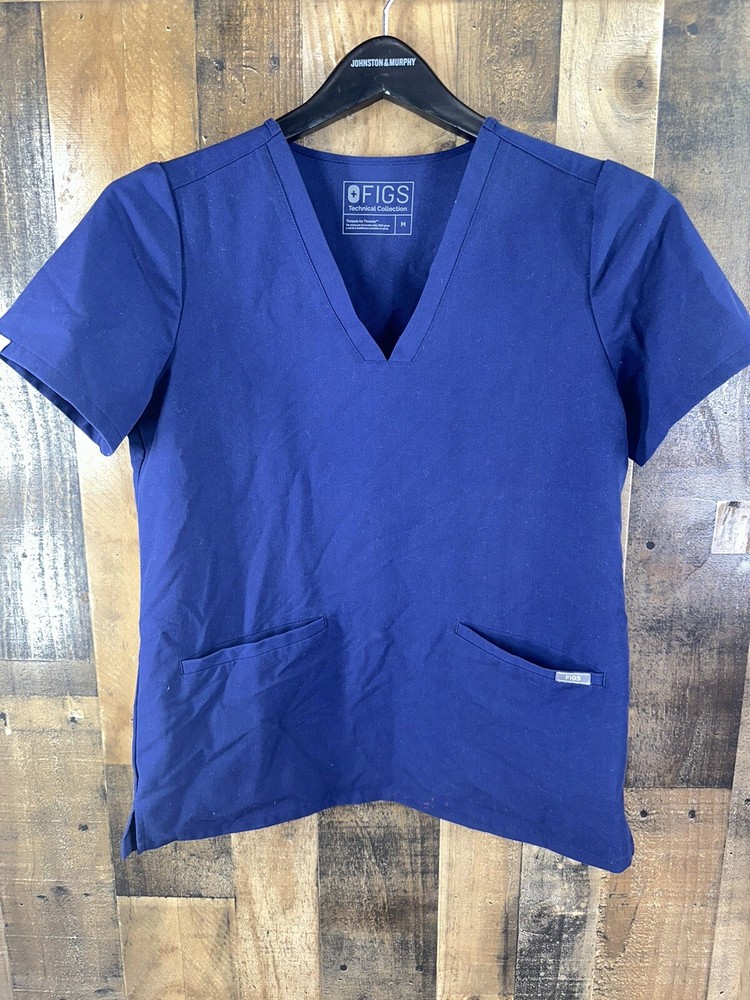 Figs Technical Collection Scrub Set Pants Top Dark Blue Medium